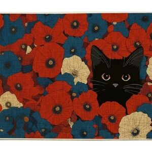 Artoid Mode Floral Cat Floor Mats